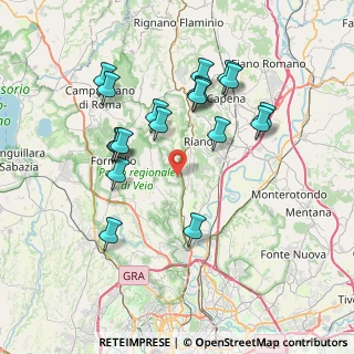Mappa Via delle Sibille, 00060 Sacrofano RM, Italia (7.74526)
