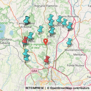 Mappa Via delle Sibille, 00060 Sacrofano RM, Italia (8.6475)