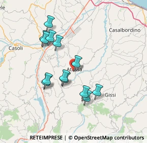 Mappa CAP, 66041 Atessa CH, Italia (6.86154)