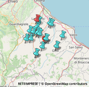 Mappa Via Tano Sante, 66041 Atessa CH, Italia (9.872)