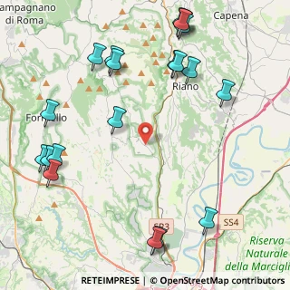 Mappa Via Sacrofano-Cassia, 00060 Roma RM, Italia (5.865)