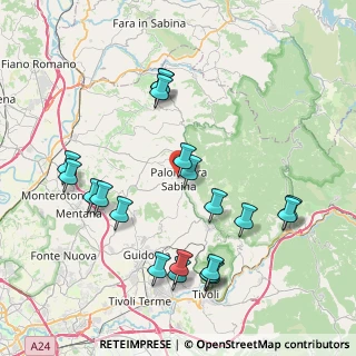 Mappa Via Binaghi, 00018 Palombara Sabina RM, Italia (9.2)