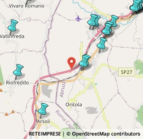 Mappa Autostrada Roma L'Aquila Teramo, 67063 Oricola AQ, Italia (3.3935)