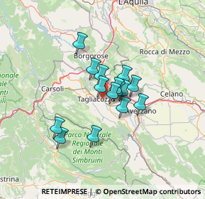 Mappa Via Tiburtina Valeria, 67069 Tagliacozzo AQ, Italia (9.28133)