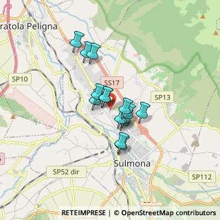 Mappa Via Morronese, 67039 Sulmona AQ, Italia (1.23333)