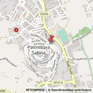 Mappa Via Giuseppe Garibaldi, 3, 00018 Palombara Sabina, Roma (Lazio)