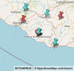 Mappa Via Lorenzo Panepinto, 92020 Palma di Montechiaro AG, Italia (14.54571)