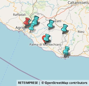 Mappa Via Lorenzo Panepinto, 92020 Palma di Montechiaro AG, Italia (13.793)