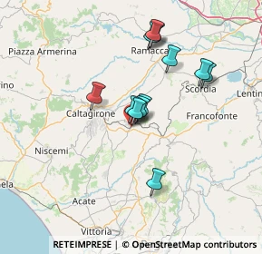 Mappa Via Favarella, 95042 Grammichele CT, Italia (13.28167)