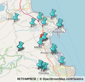 Mappa SP Augusta Melilli, 96011 Augusta SR (8.6295)