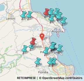 Mappa SP Augusta Melilli, 96011 Augusta SR (9.111)