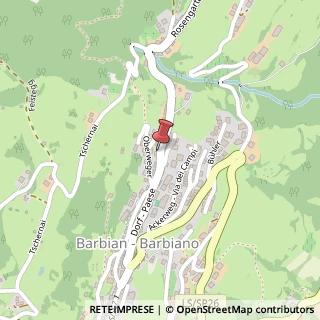 Mappa Via Rosengarten, 14, 39040 Barbiano, Bolzano (Trentino-Alto Adige)