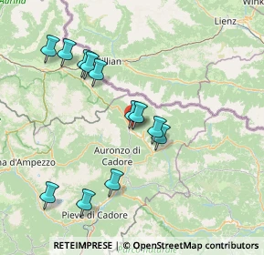 Mappa SS52, 32040 Comelico superiore BL, Italia (14.555)