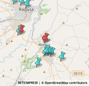 Mappa Via Marchesa Tedeschi, 97015 Modica RG, Italia (4.8475)