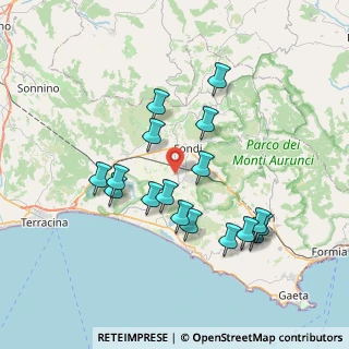 Mappa Via Capocroce, 04022 Fondi LT, Italia (7.46941)