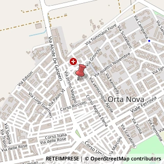 Mappa Corso Vittorio Emanuele, 64, 71045 Orta Nova, Foggia (Puglia)