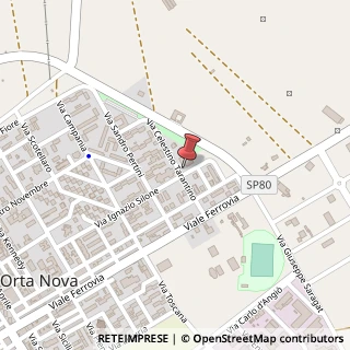 Mappa Via Tarantino, 10, 71045 Orta Nova, Foggia (Puglia)