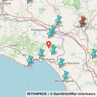 Mappa SS630 Cassino-Formia, 03040 Ausonia FR, Italia (22.75)