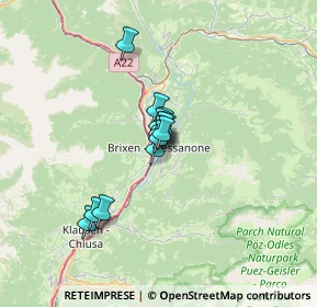Mappa Brixen, 39042 Bressanone BZ, Italia (3.72154)