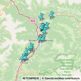 Mappa Vicolo dei Fornai, 39042 Bressanone BZ, Italia (5.94571)