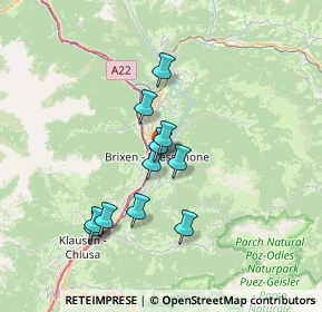 Mappa Via Terzo di Sotto, 39042 Bressanone BZ, Italia (5.74273)