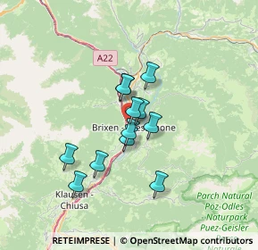 Mappa Via Dante, 39042 Bressanone BZ, Italia (4.73667)