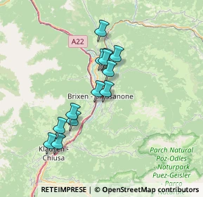 Mappa Vicolo dei Cappuccini, 39042 Bressanone BZ, Italia (5.75)