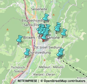 Mappa Vicolo dei Cappuccini, 39042 Bressanone BZ, Italia (1.115)