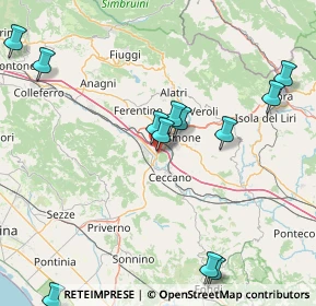 Mappa Ceccano, 03023 Valle Fioretta FR, Italia (20.28333)