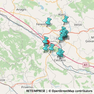 Mappa LOC.TA' VADISI SNC, 03010 Patrica FR, Italia (5.94385)