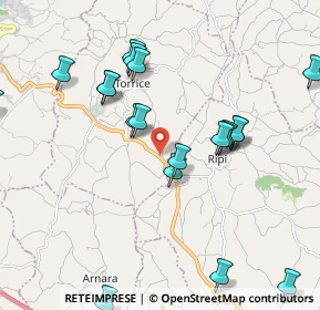 Mappa Via Prata, 03020 Torrice FR, Italia (2.3445)