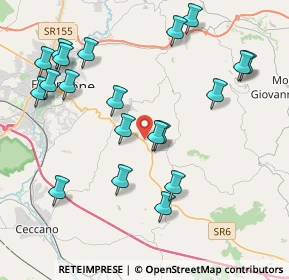 Mappa Via Prata, 03020 Torrice FR, Italia (4.786)