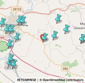 Mappa Via Prata, 03020 Torrice FR, Italia (6.235)