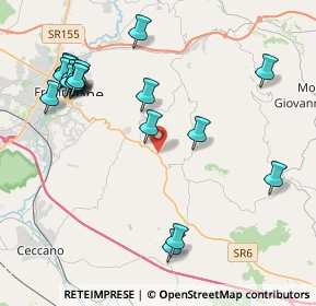 Mappa Via Prata, 03020 Torrice FR, Italia (5.1235)