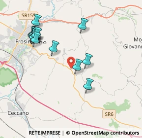 Mappa Via Prata, 03020 Torrice FR, Italia (4.51333)