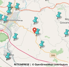 Mappa Via Prata, 03020 Torrice FR, Italia (6.9425)