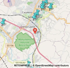 Mappa Via Colle del Vescovo, 03100 Frosinone FR, Italia (3.65083)