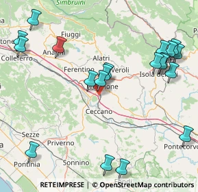 Mappa Via Colle del Vescovo, 03100 Frosinone FR, Italia (21.6195)