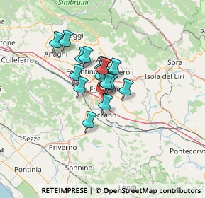 Mappa Via Colle del Vescovo, 03100 Frosinone FR, Italia (8.78313)