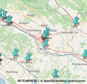 Mappa Via Colle del Vescovo, 03100 Frosinone FR, Italia (29.2835)
