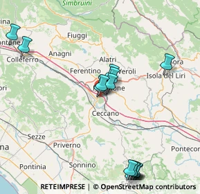 Mappa Valle Fioretta, 03023 Valle Fioretta FR, Italia (20.62867)