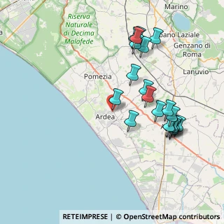 Mappa Via Laurentina, 00040 Ardea RM, Italia (8.621)