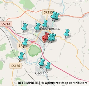 Mappa Via Castagnola, 03100 Frosinone FR, Italia (3.38769)