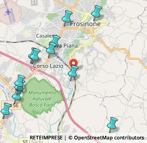 Mappa Via Castagnola, 03100 Frosinone FR, Italia (2.79083)