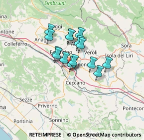 Mappa Valle Fioretta, 03100 Frosinone FR, Italia (9.76933)