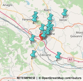 Mappa Valle Fioretta, 03100 Frosinone FR, Italia (5.84308)