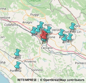 Mappa Via Morolense, 03100 Frosinone FR, Italia (11.63643)