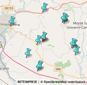 Mappa Via Aldo Moro, 03027 Ripi FR, Italia (4.48214)