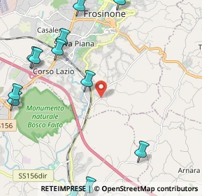 Mappa Via Valle Contessa, 03100 Frosinone FR, Italia (3.185)