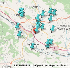 Mappa SS 637, 03100 Frosinone FR, Italia (7.67684)